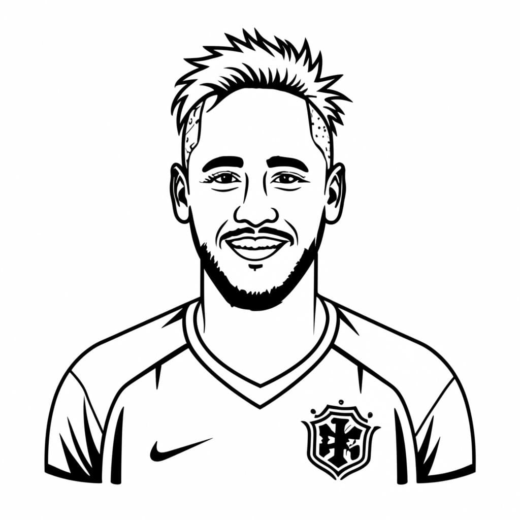 Neymar Bedava Boyama Sayfası