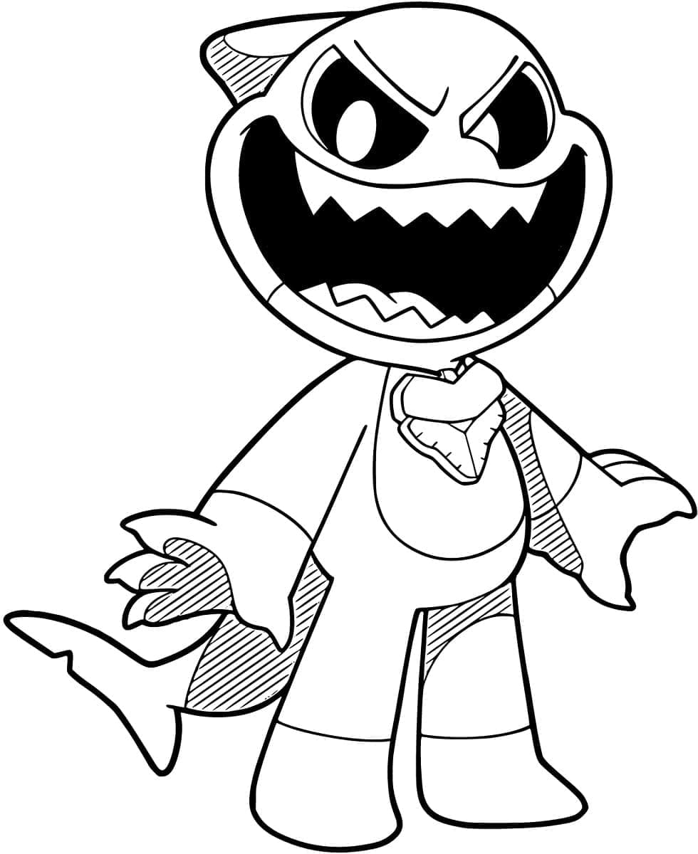 Nightmare Critters Boyama Kağıdı Boyama Sayfası