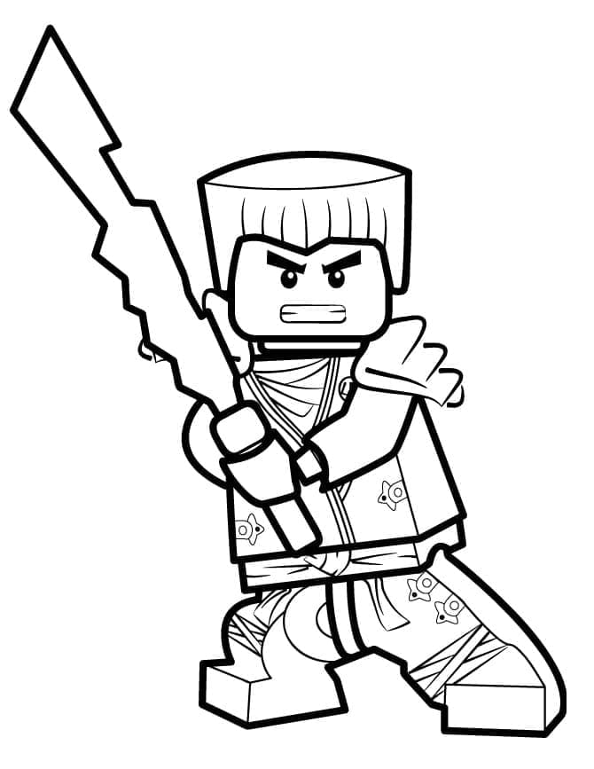 Ninjago Baskılı Resim Boyama Sayfası