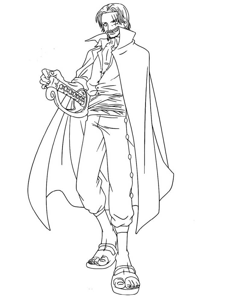One Piece Yazdırılabilir Boyama Sayfası