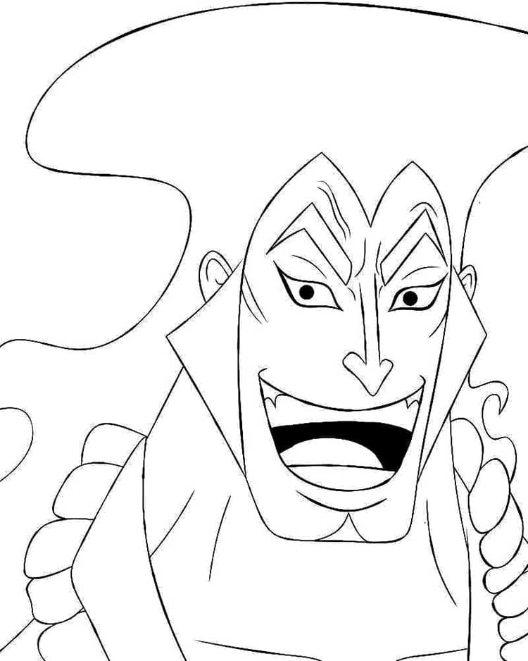 One Piece Yazdırılacak Boyama Sayfası