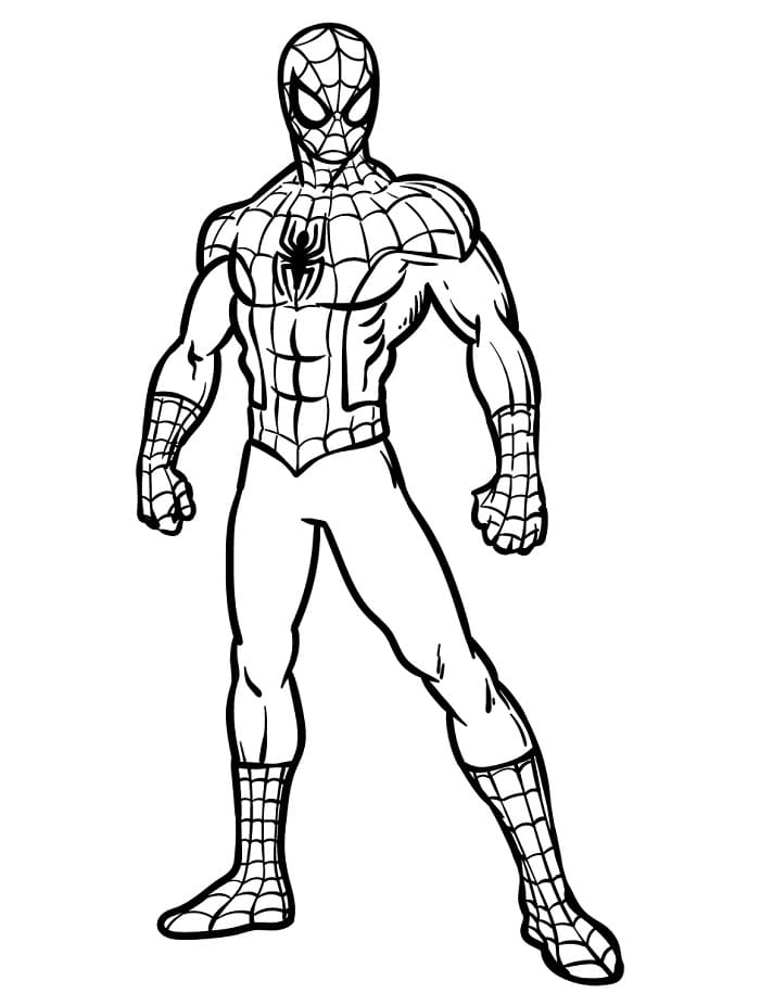 Örümcek Adam Marvel Dünyası Boyama Sayfası