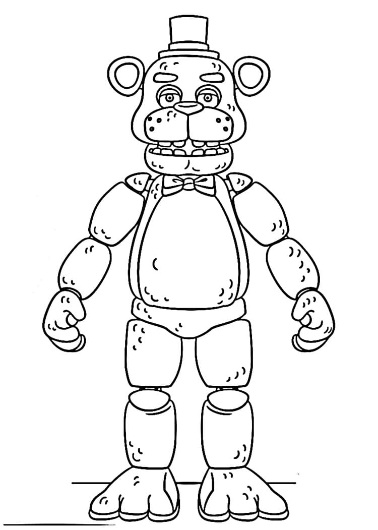 Oyun FNAF Boyama Sayfası