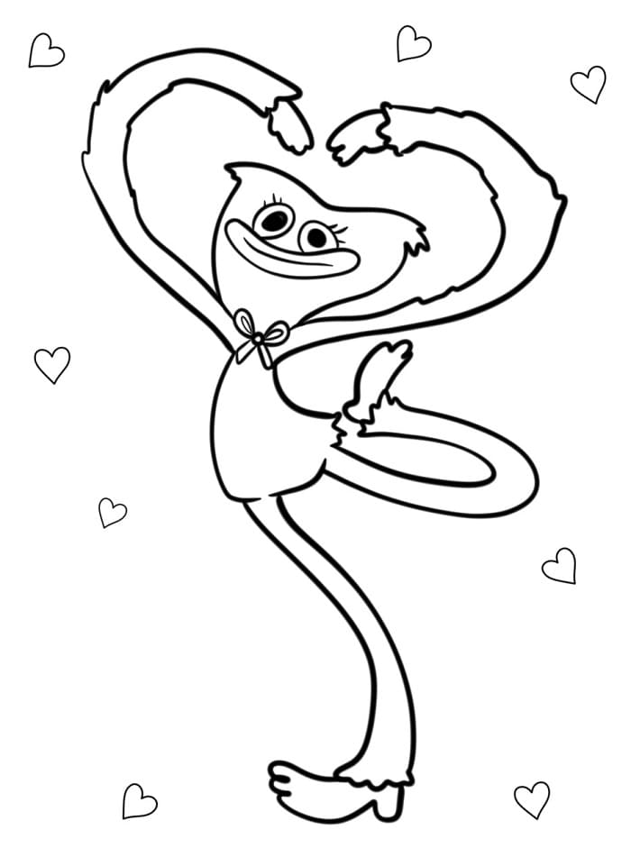 Oyun Huggy Wuggy Boyama Sayfası