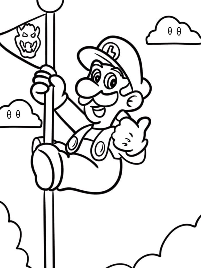 Oyun Luigi Boyama Sayfası