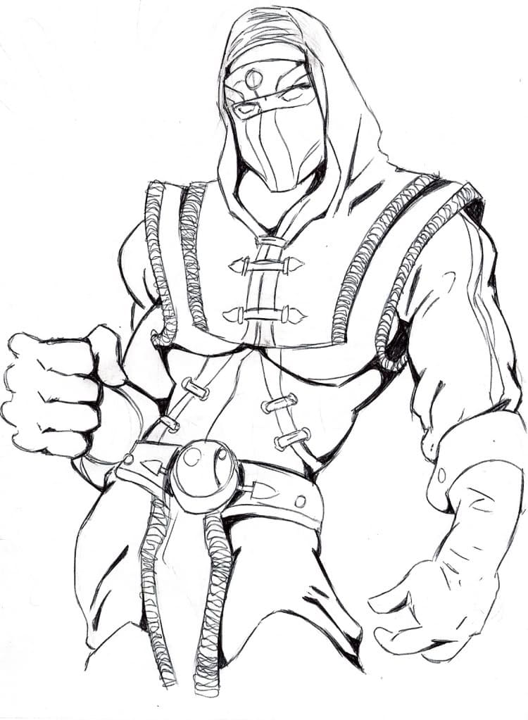 Oyun Mortal Kombat Boyama Sayfası