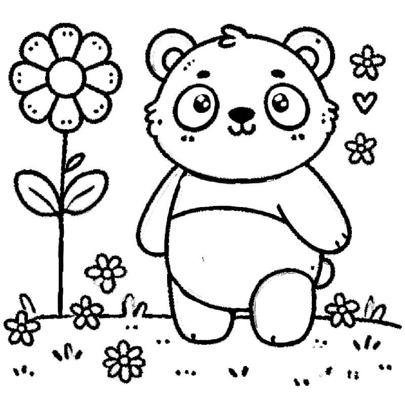 Panda (11) Boyama Sayfası