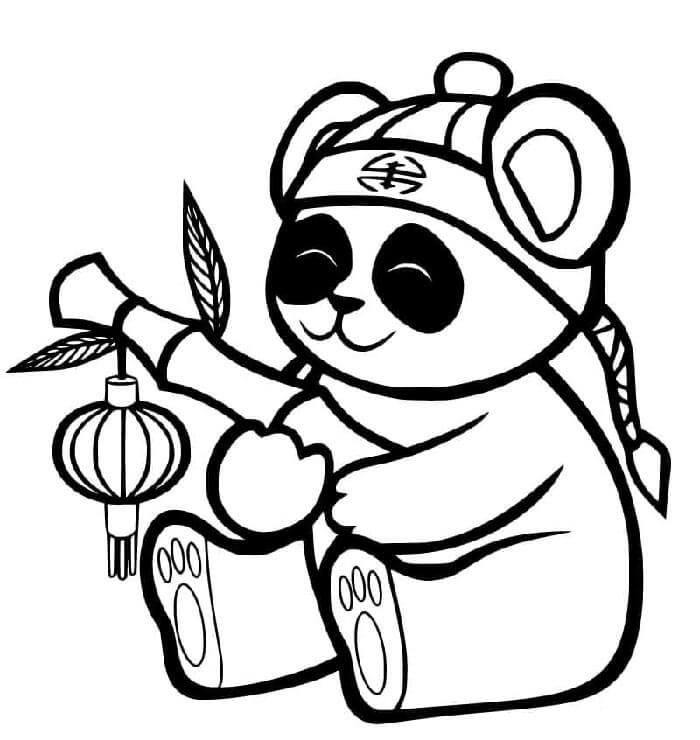 Panda (17) Boyama Sayfası