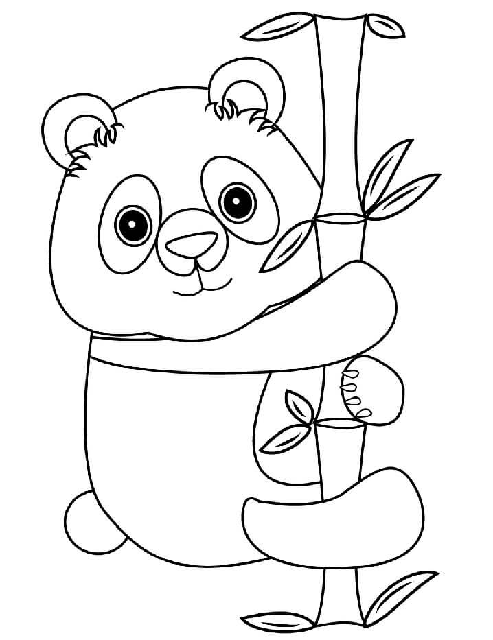 Panda (7) Boyama Sayfası