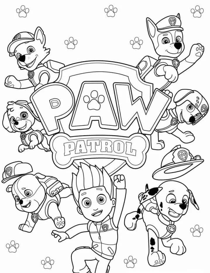 Paw Patrol (2) Boyama Sayfası