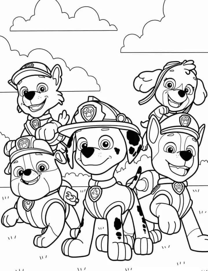 Paw Patrol (6) Boyama Sayfası