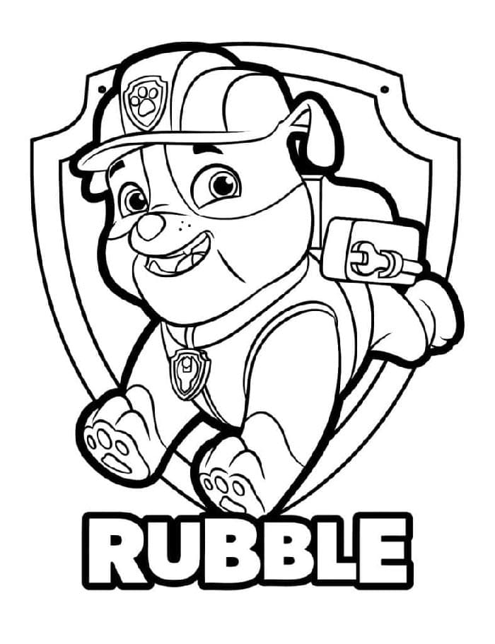 Paw Patrol görsel Boyama Sayfası