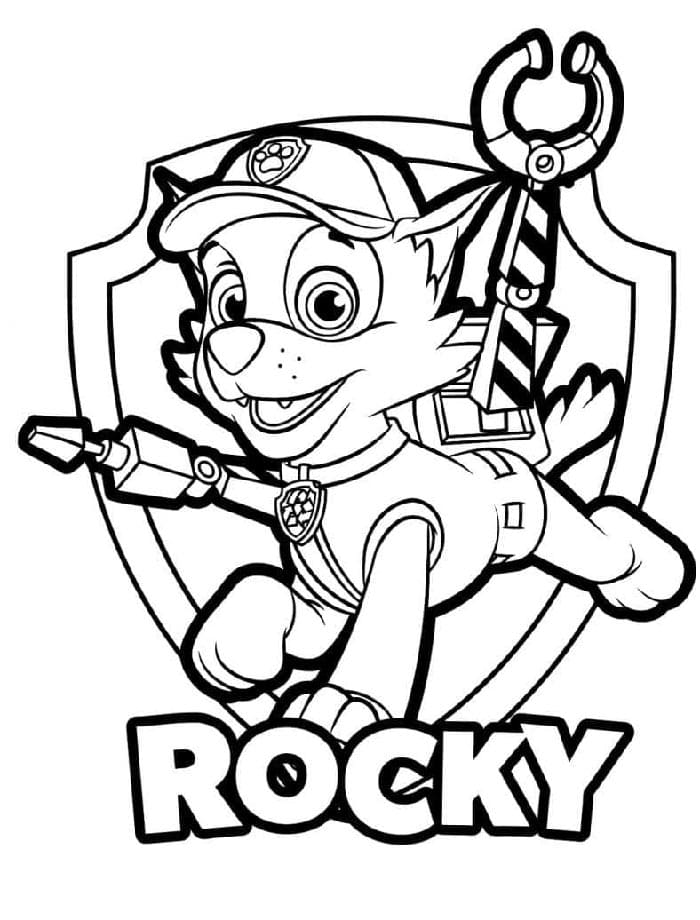 Paw Patrol renklendirme Boyama Sayfası