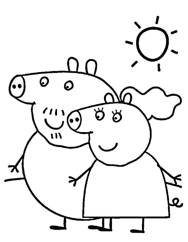 Peppa Pig (23) Boyama Sayfası
