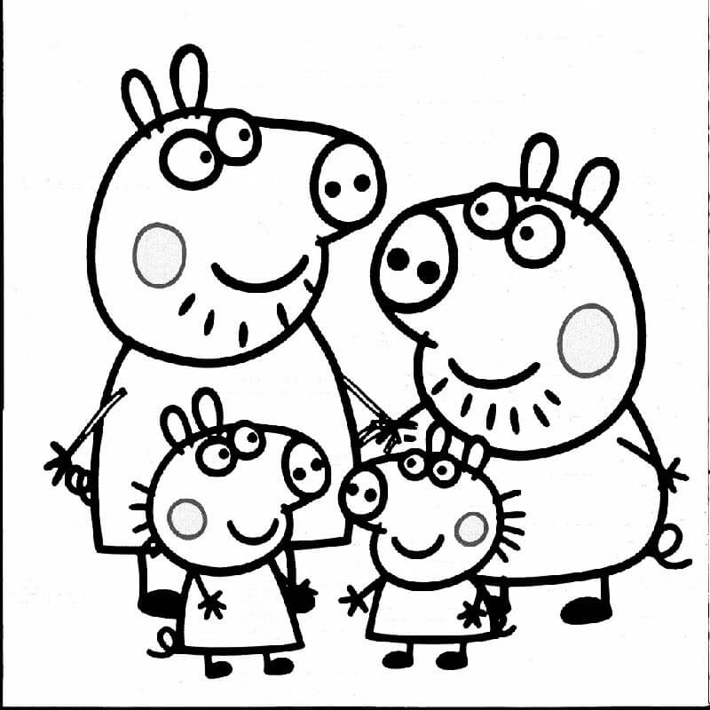 Peppa Pig (8) Boyama Sayfası