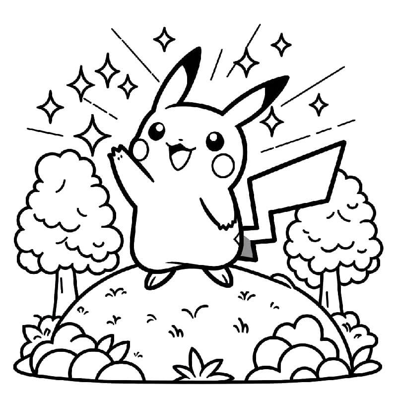 Pikachu (1) Boyama Sayfası