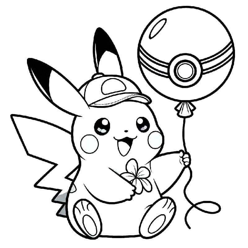 Pikachu (2) Boyama Sayfası