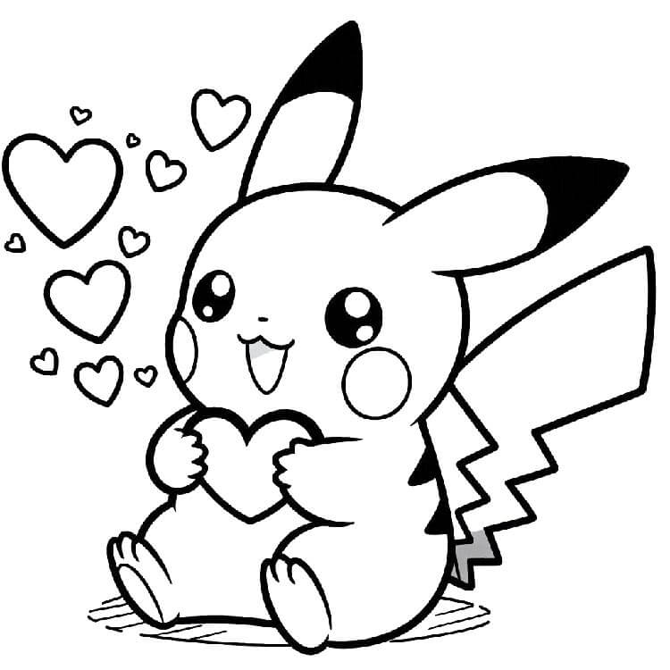 Pikachu (6) Boyama Sayfası