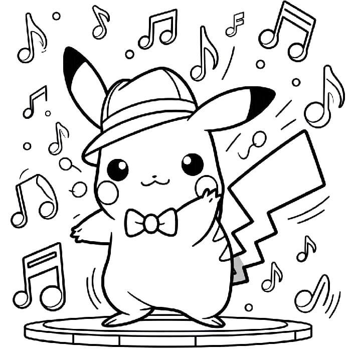 Pikachu (8) Boyama Sayfası
