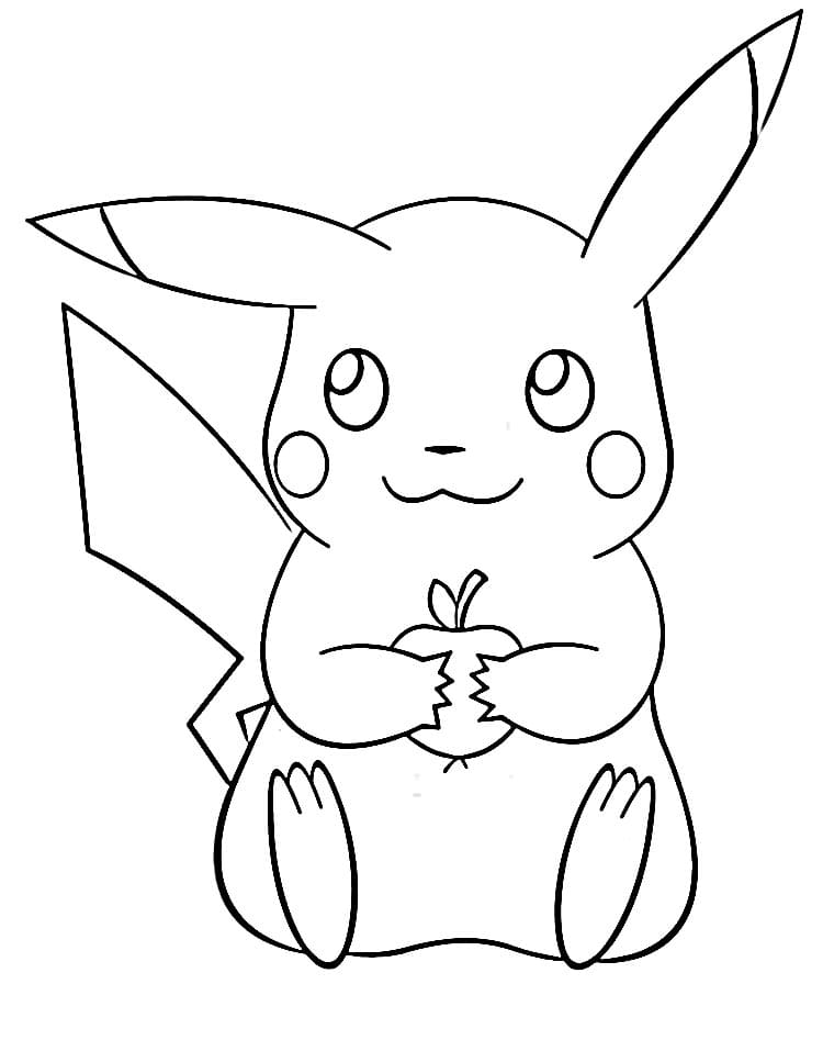 Pikachu Baskı Sayfası Boyama Sayfası