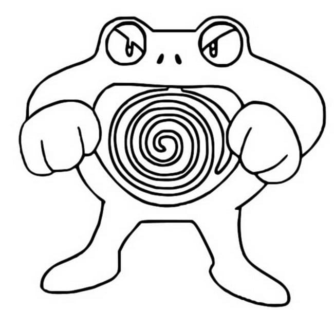 Poliwrath Pokemon Boyama Sayfası