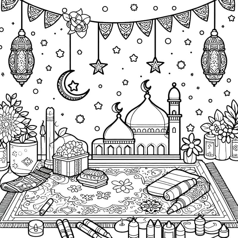 Ramazan Resmi Boyama Sayfası