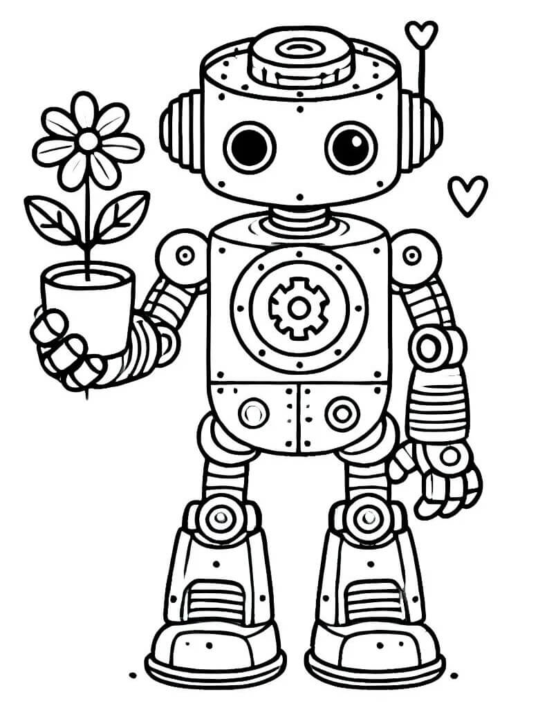 Robot (1) Boyama Sayfası
