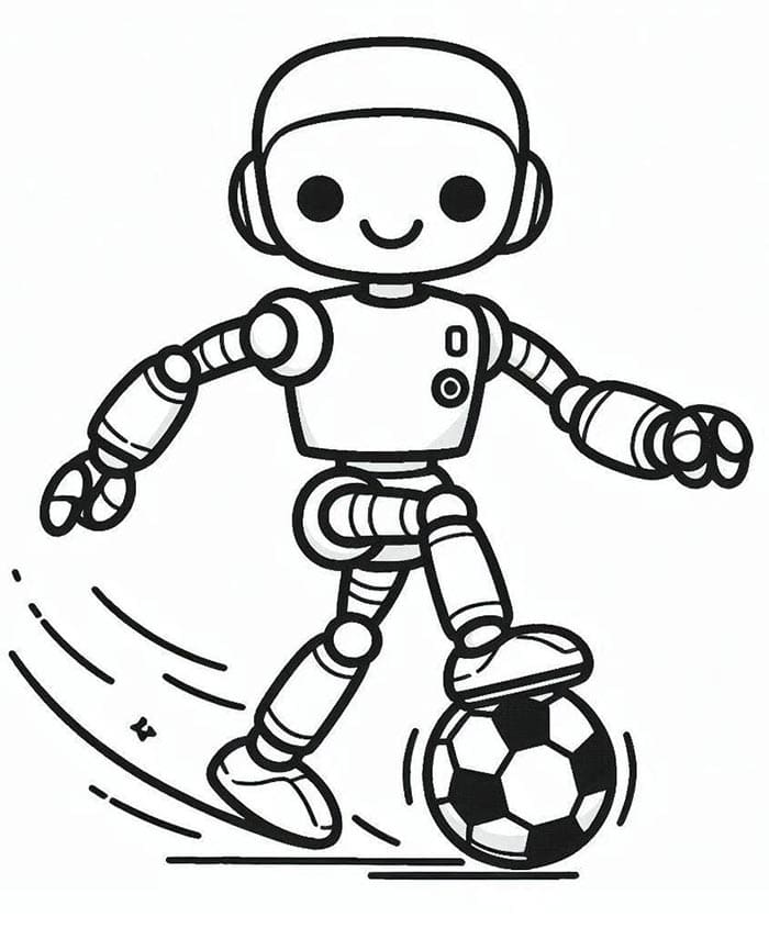 Robot Ücretsiz Baskı Boyama Sayfası
