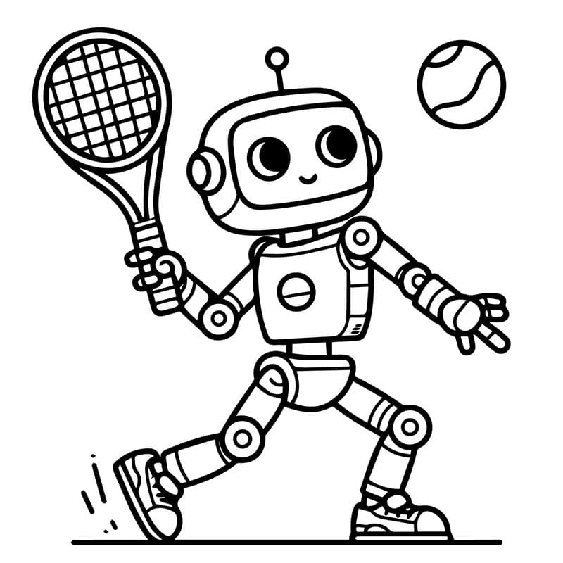 Robot Ücretsiz Boyama Sayfası