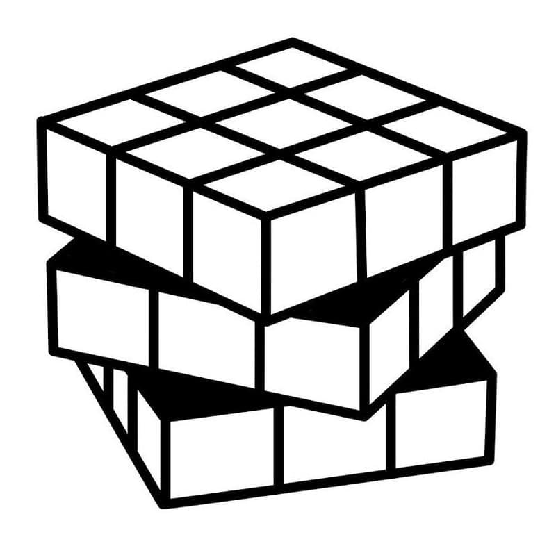 Rubik (2) Boyama Sayfası