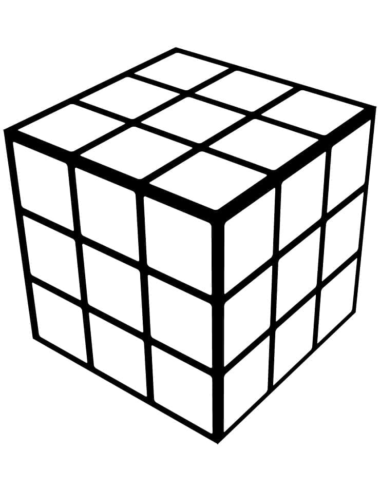 Rubik (3) Boyama Sayfası