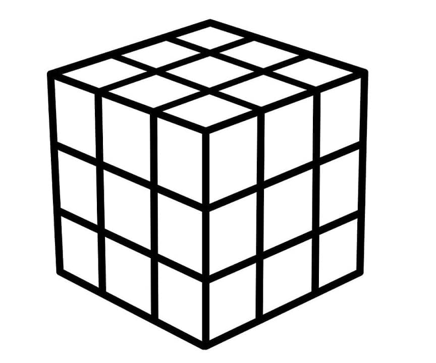 Rubik (4) Boyama Sayfası
