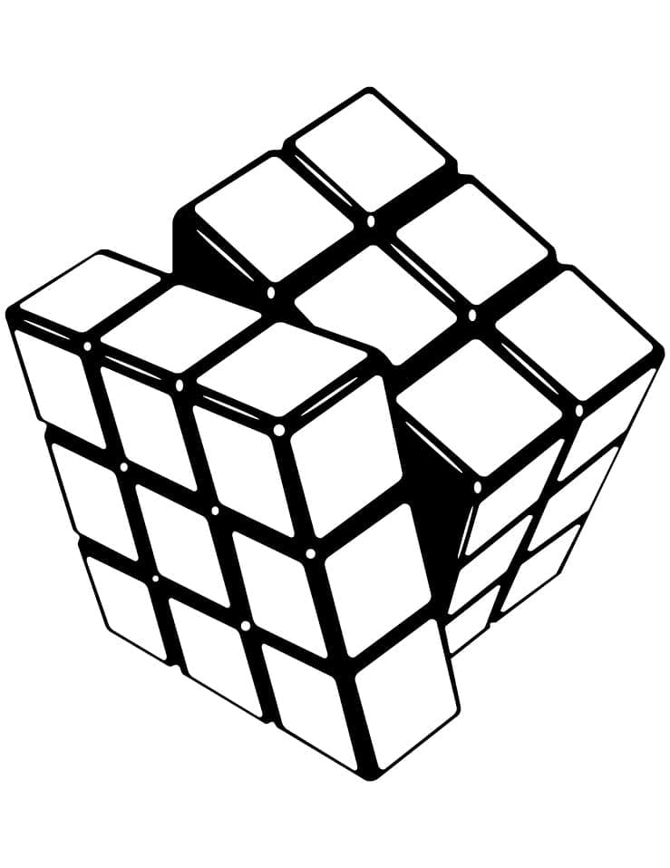 Rubik (5) Boyama Sayfası