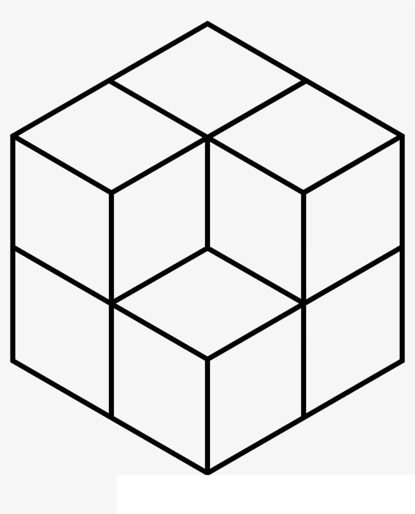 Rubik (8) Boyama Sayfası