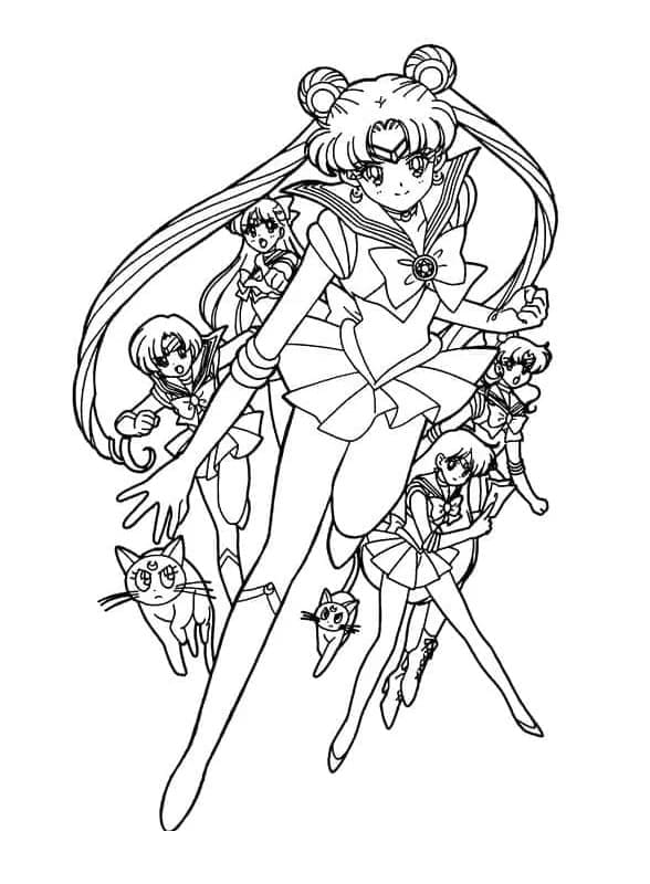 Sailor Moon (36) Boyama Sayfası