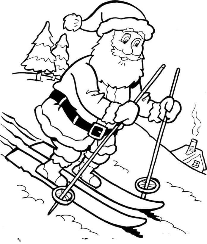 Santa Boyama Sayfası
