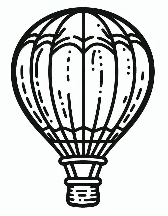 Sıcak Hava Balonu (7) Boyama Sayfası