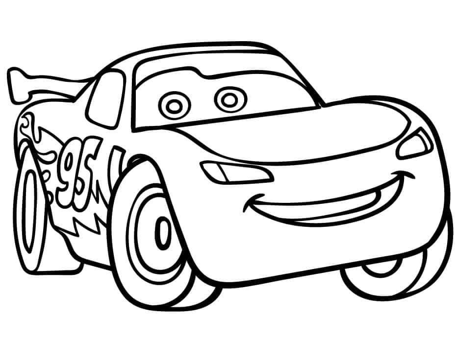 Şimşek McQueen (6) Boyama Sayfası