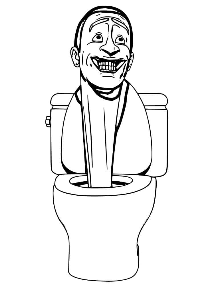 Skibidi Toilet (10) Boyama Sayfası