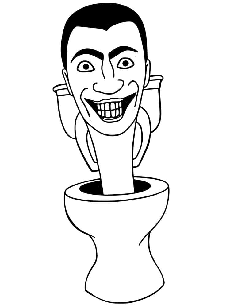 Skibidi Toilet (11) Boyama Sayfası
