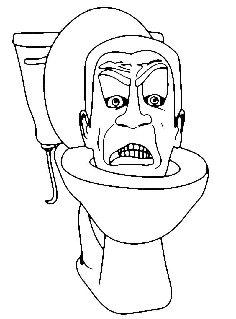 Skibidi Toilet (12) Boyama Sayfası
