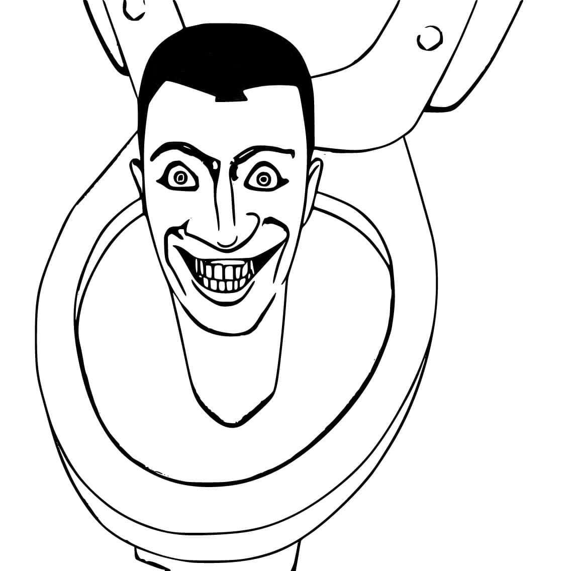 Skibidi Toilet (4) Boyama Sayfası
