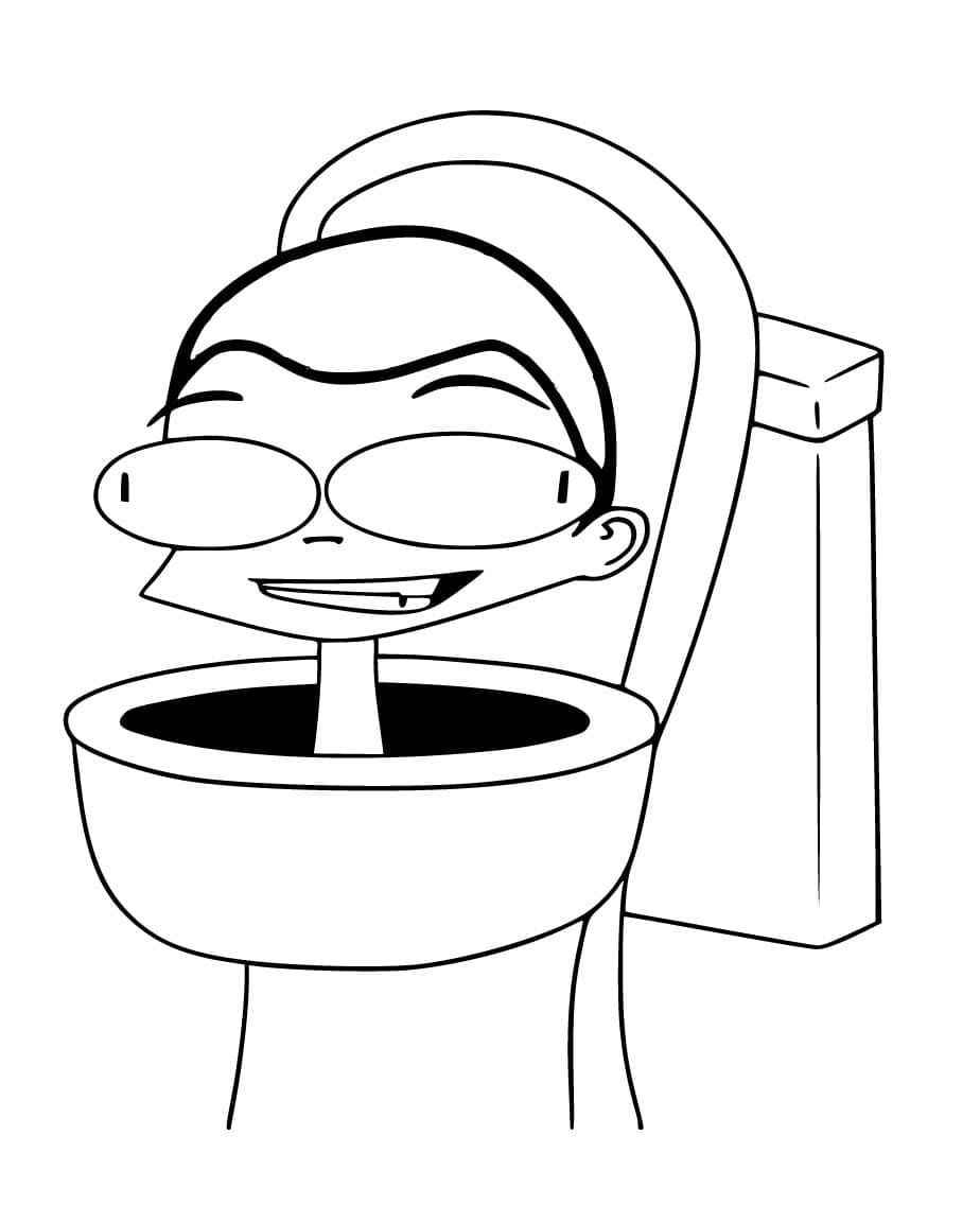 Skibidi Toilet (5) Boyama Sayfası