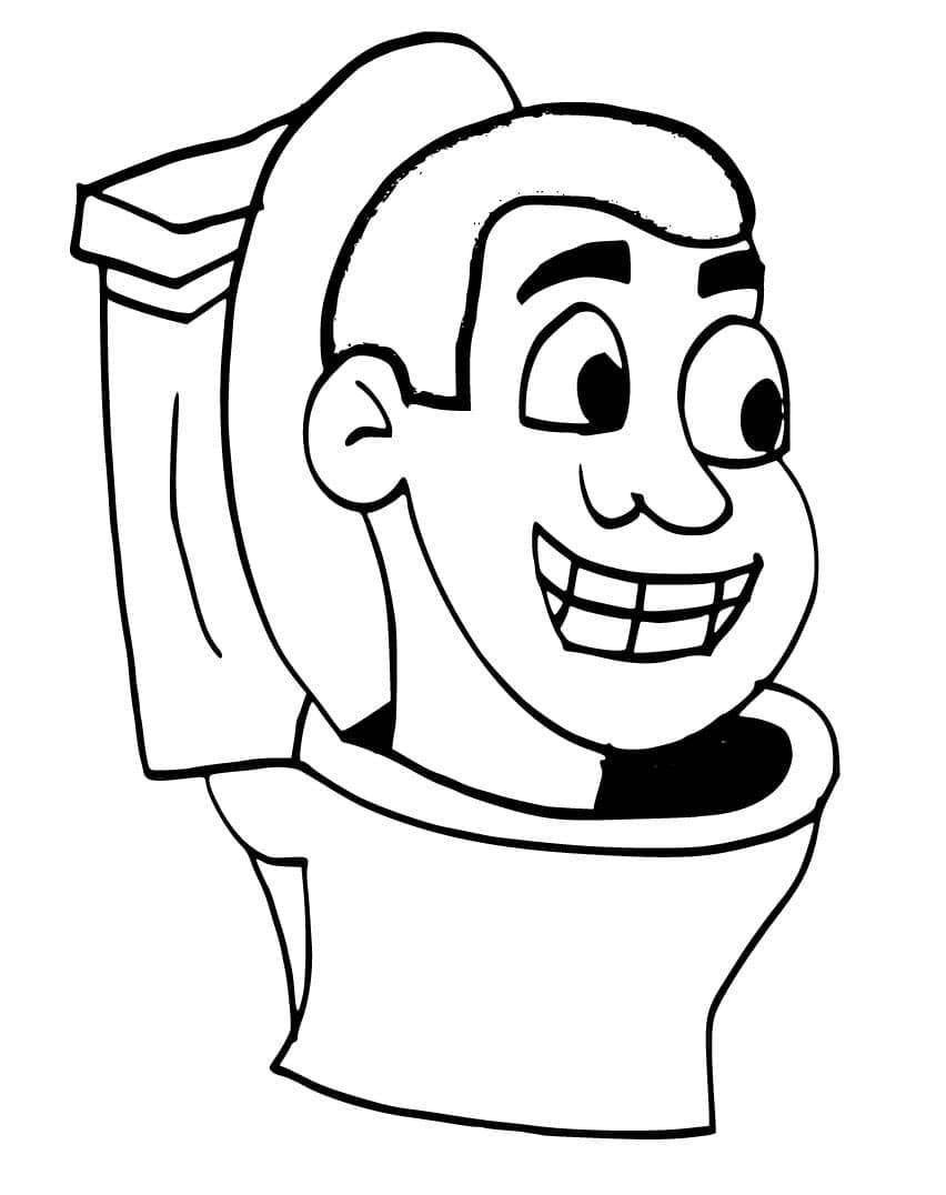Skibidi Toilet (6) Boyama Sayfası