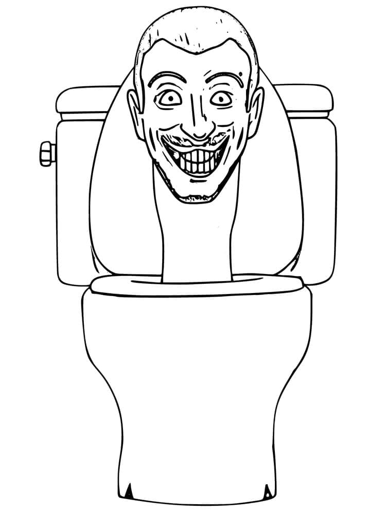 Skibidi Toilet (7) Boyama Sayfası