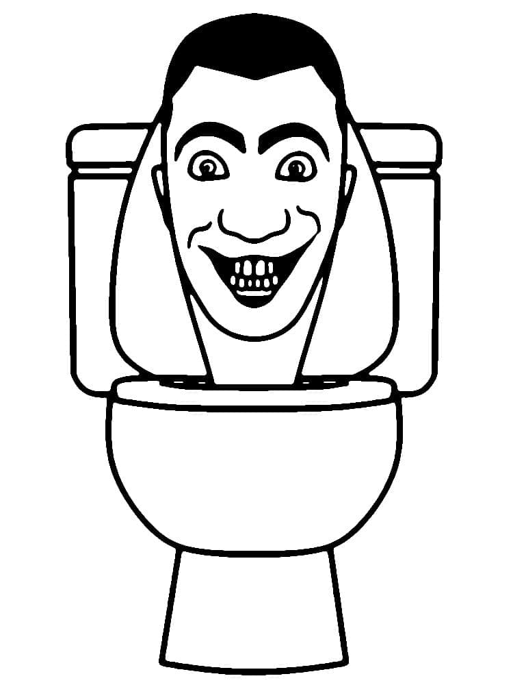 Skibidi Toilet (8) Boyama Sayfası