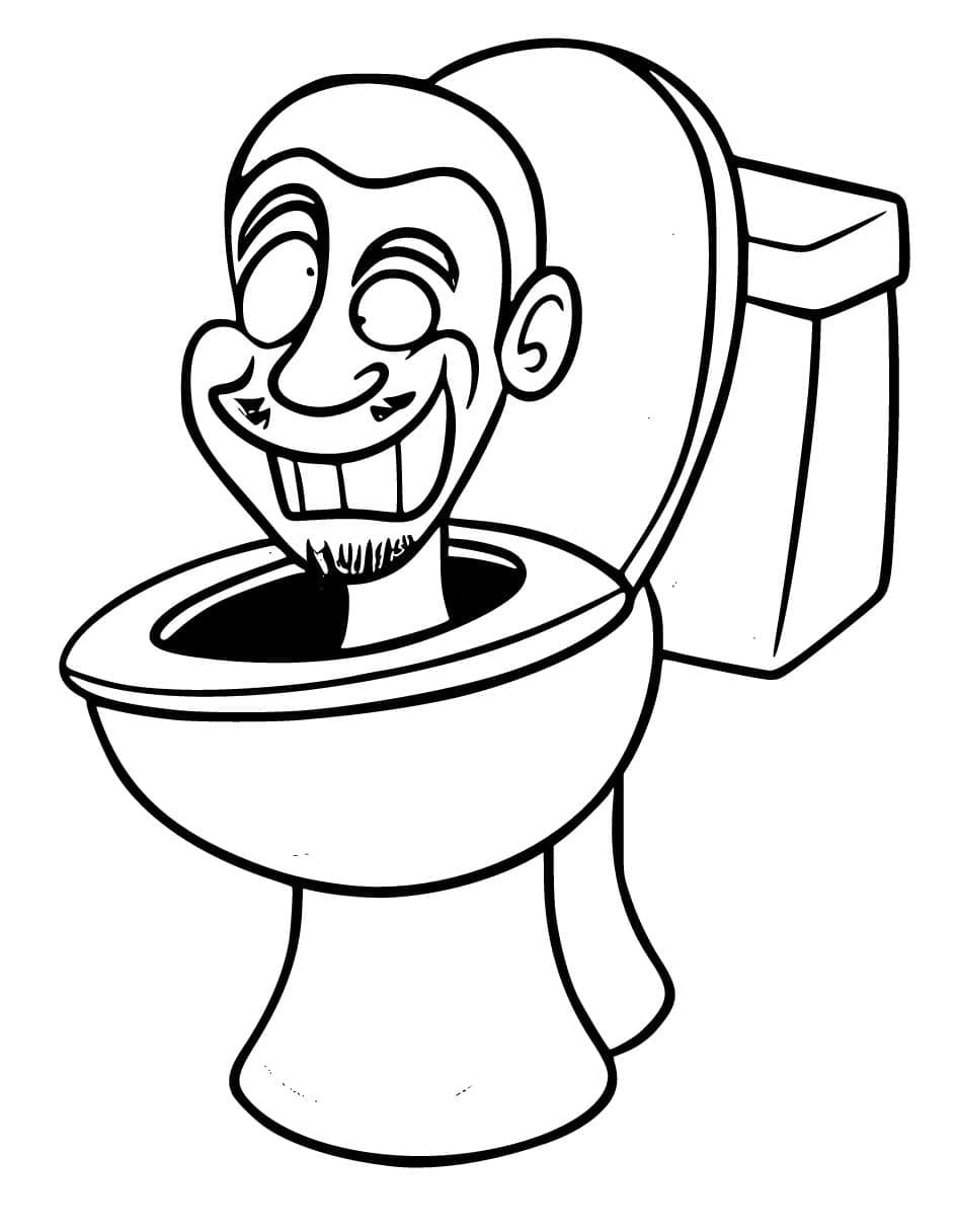 Skibidi Toilet (9) Boyama Sayfası