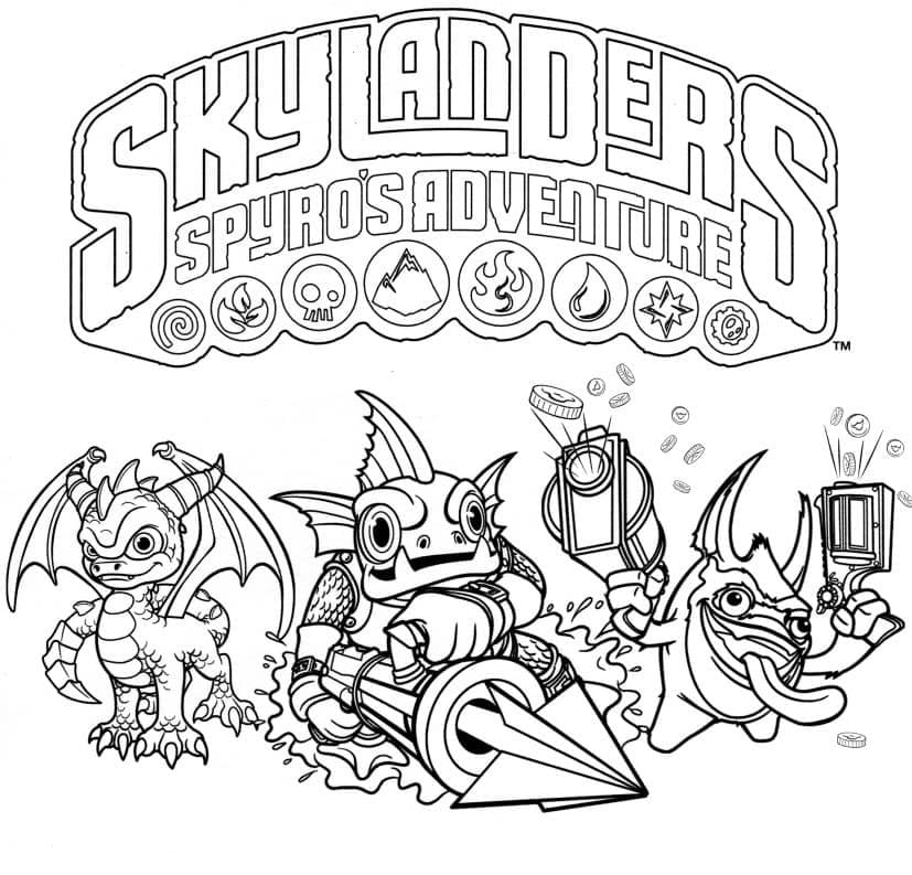 Skylanders (7) Boyama Sayfası
