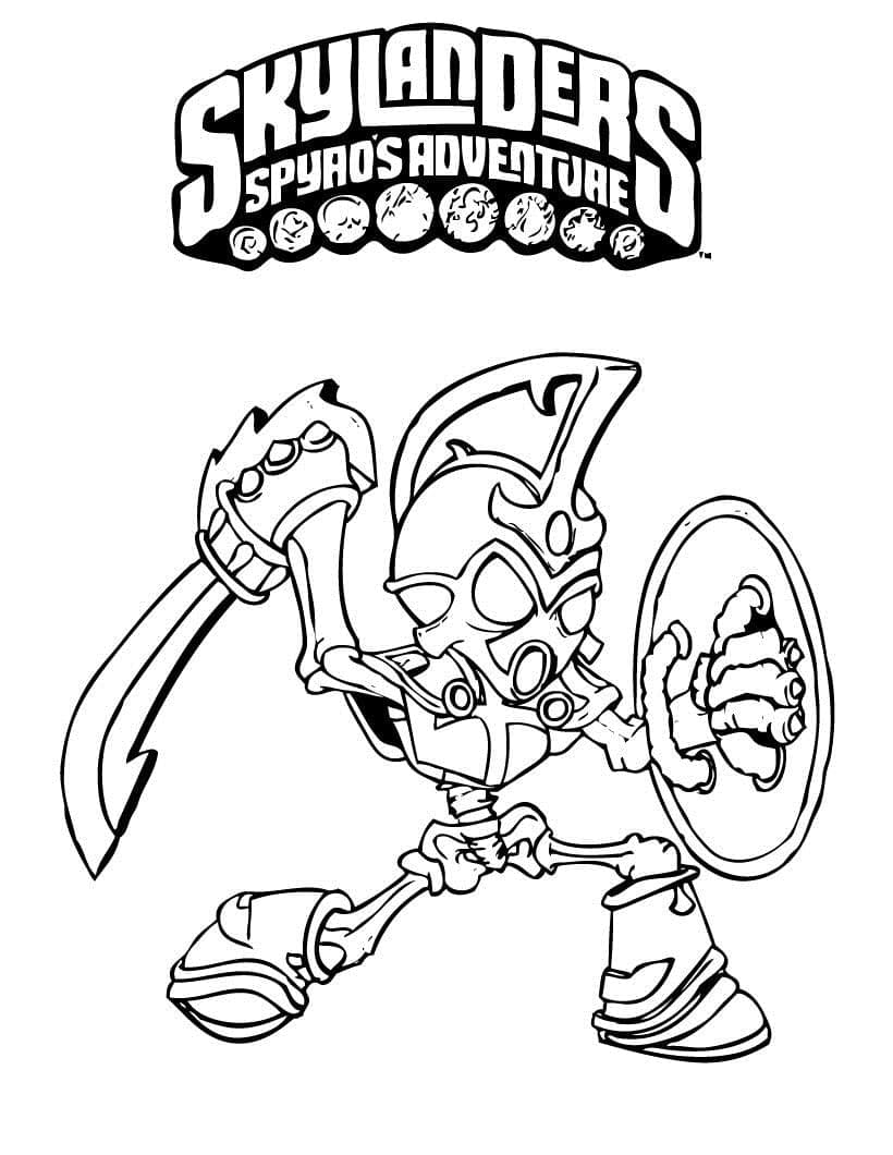 Skylanders görsel Boyama Sayfası