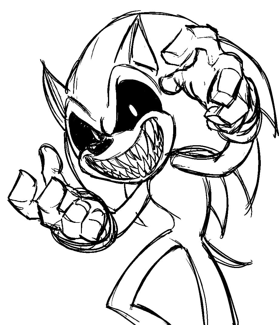 Sonic Exe (12) Boyama Sayfası